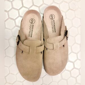 White Mountain Footbeds Women’s Clogs Taupe 8